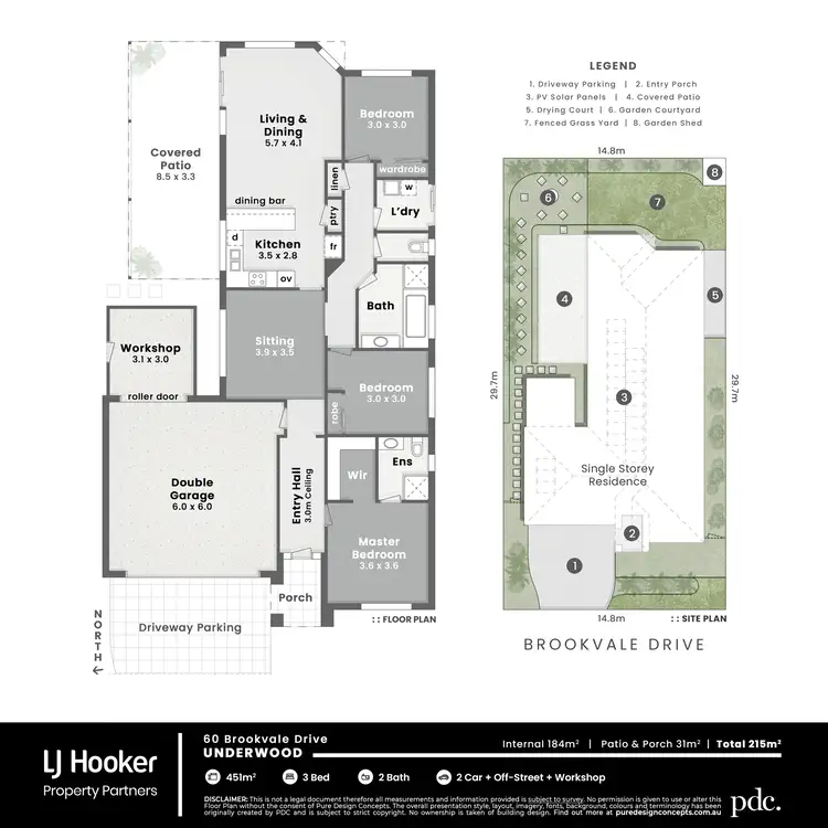 Floorplan of Homely house listing, 60 Brookvale Drive, Underwood QLD 4119