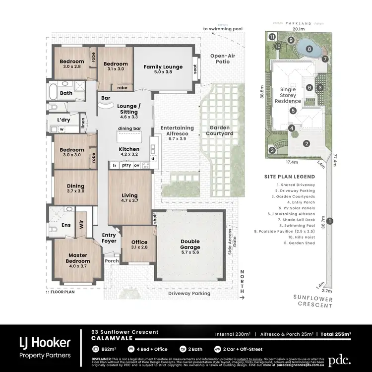 Floorplan of Homely house listing, 93 Sunflower Crescent, Calamvale QLD 4116