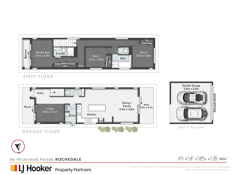 Floorplan of Homely townhouse listing, 86 McDermott Parade, Rochedale QLD 4123