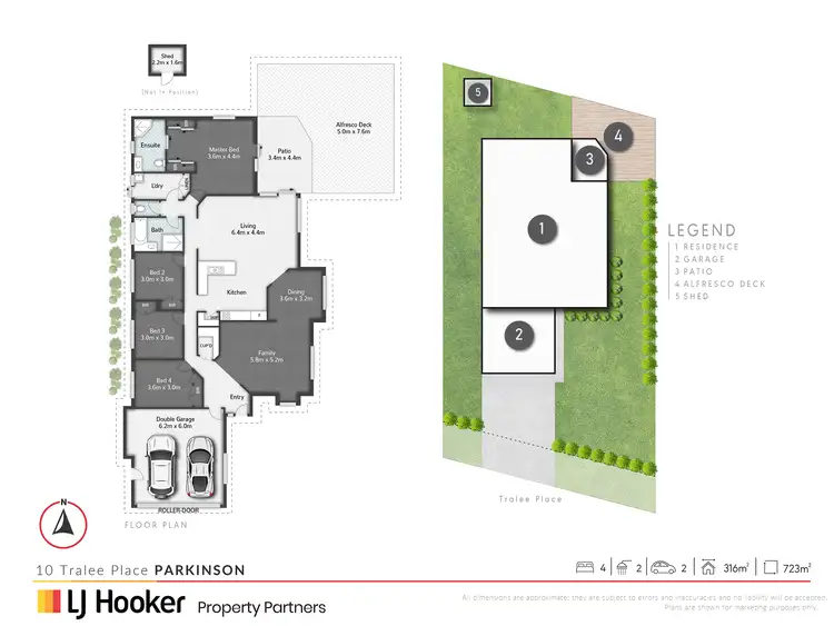 Floorplan of Homely house listing, 10 Tralee Place, Parkinson QLD 4115