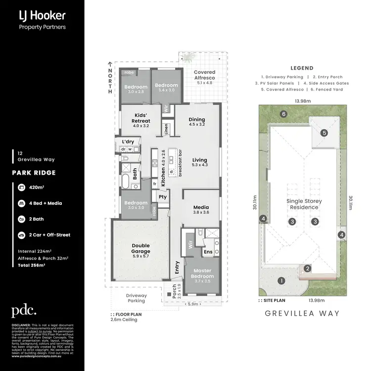 Floorplan of Homely house listing, 12 Grevillea Way, Park Ridge QLD 4125