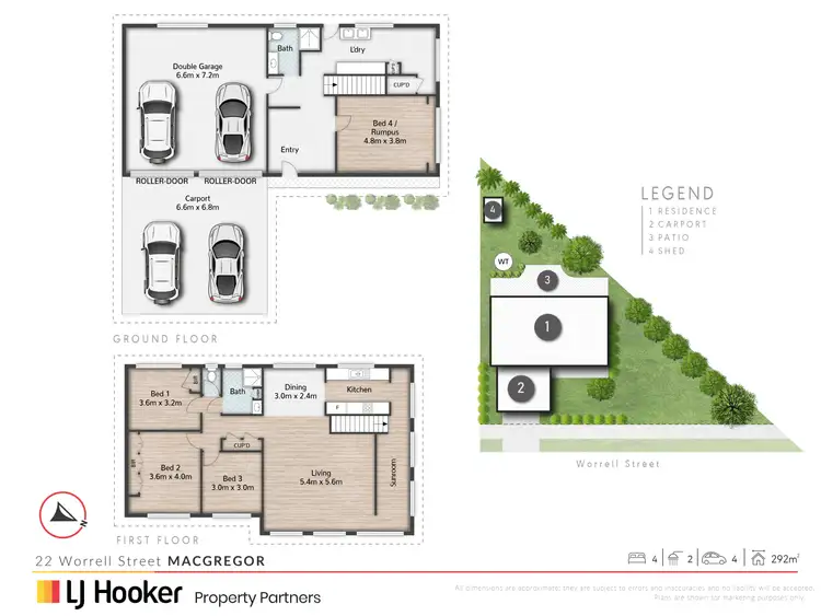 Floorplan of Homely house listing, 22 Worrell Street, Macgregor QLD 4109