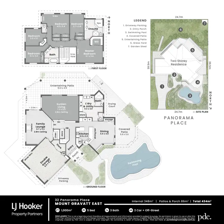 Floorplan of Homely house listing, 32 Panorama Place, Mount Gravatt East QLD 4122