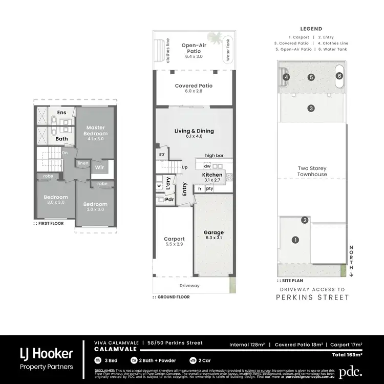 Floorplan of Homely townhouse listing, 58/50 Perkins Street, Calamvale QLD 4116