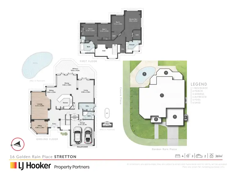 Floorplan of Homely house listing, 16 Golden Rain Place, Stretton QLD 4116