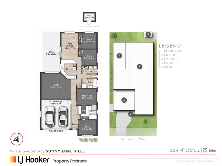 Floorplan of Homely house listing, 46 Tallowood Way, Sunnybank Hills QLD 4109