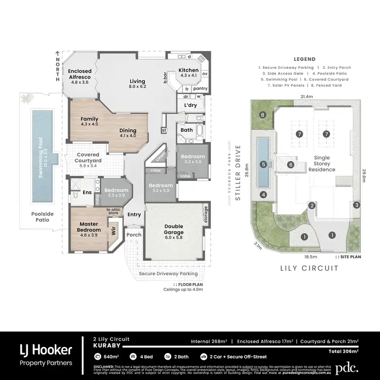 Floorplan of Homely house listing, 2 Lily Circuit, Kuraby QLD 4112