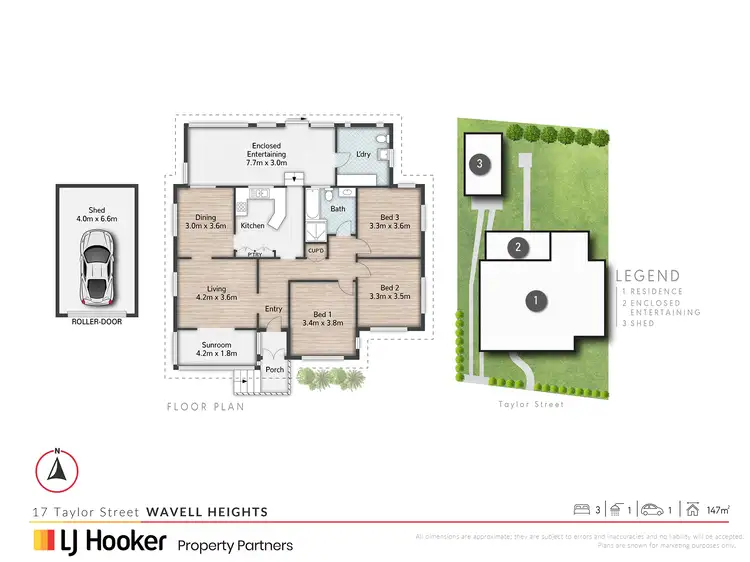 Floorplan of Homely house listing, 17 Taylor Street, Wavell Heights QLD 4012