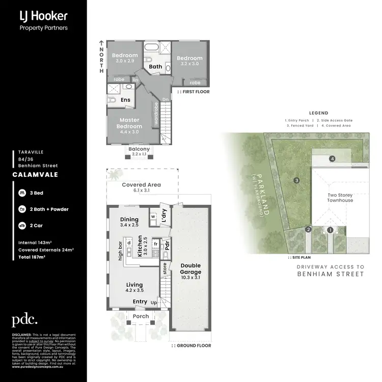 Floorplan of Homely townhouse listing, 84/36 Benhiam Street, Calamvale QLD 4116