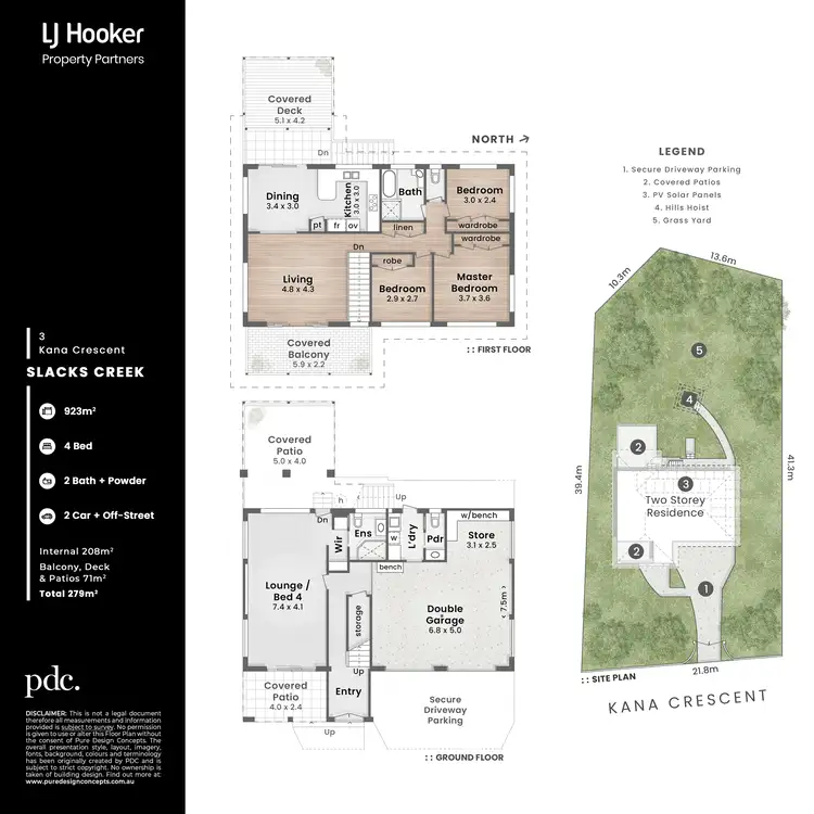 Floorplan of Homely house listing, 3 Kana Crescent, Slacks Creek QLD 4127