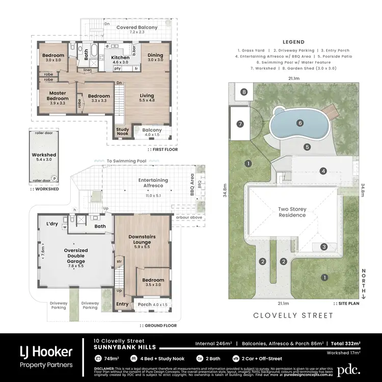 Floorplan of Homely house listing, 10 Clovelly Street, Sunnybank Hills QLD 4109