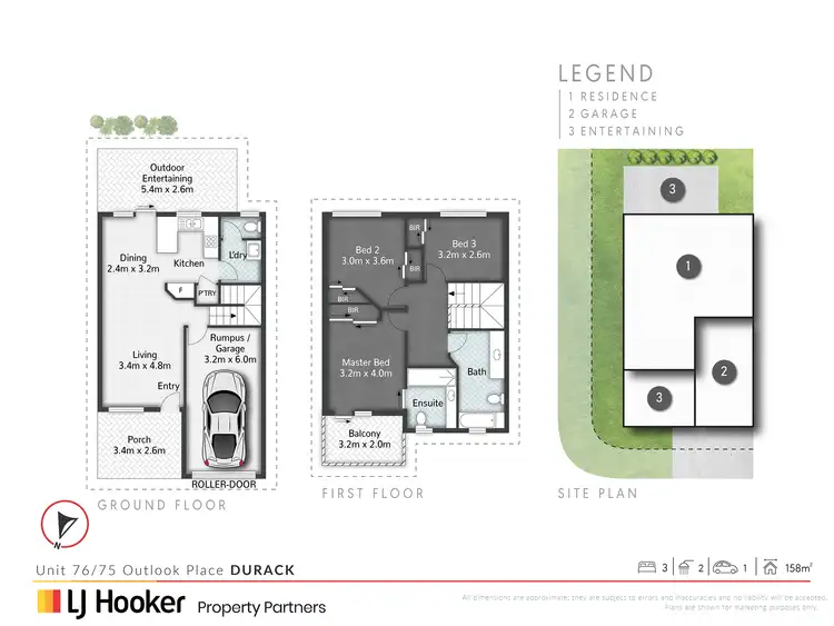 Floorplan of Homely townhouse listing, 76/75 Outlook Place, Durack QLD 4077