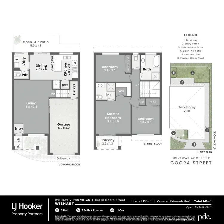 Floorplan of Homely townhouse listing, 84/28 Coora Street, Wishart QLD 4122