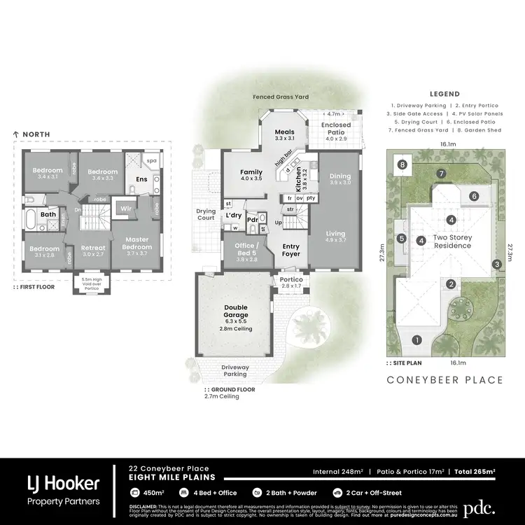 Floorplan of Homely house listing, 22 Coneybeer Place, Eight Mile Plains QLD 4113