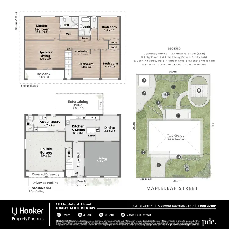Floorplan of Homely house listing, 18 Mapleleaf Street, Eight Mile Plains QLD 4113
