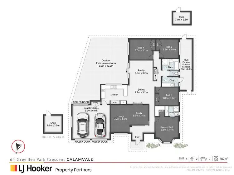 Floorplan of Homely house listing, 64 Grevillea Park Crescent, Calamvale QLD 4116
