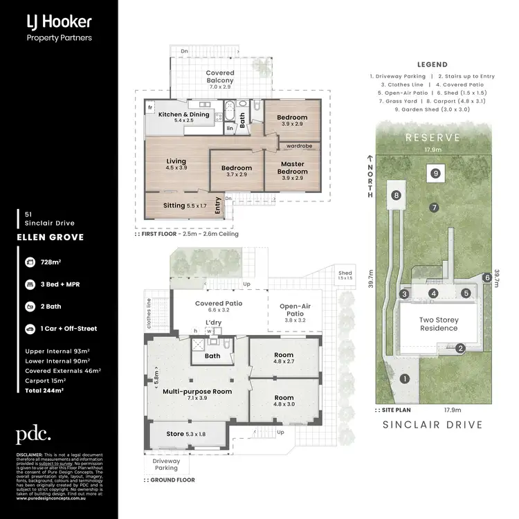 Floorplan of Homely house listing, 51 Sinclair Drive, Ellen Grove QLD 4078