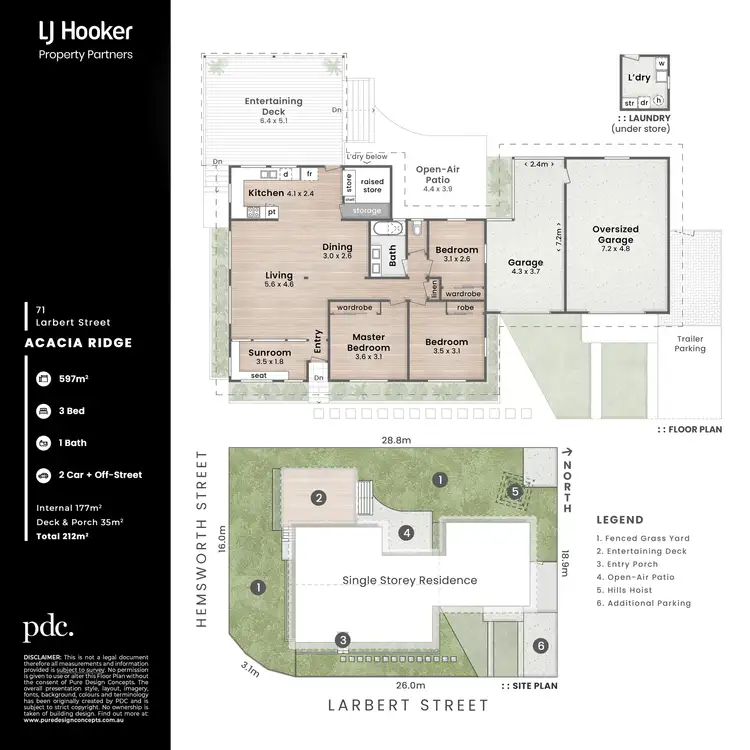 Floorplan of Homely house listing, 71 Larbert Street, Acacia Ridge QLD 4110