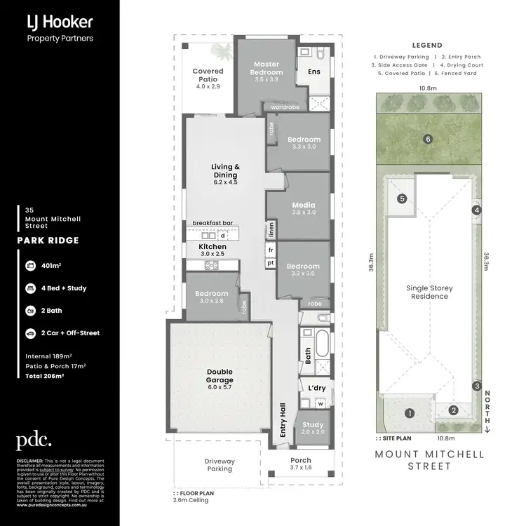 Floorplan of Homely house listing, 35 Mount Mitchell Street, Park Ridge QLD 4125