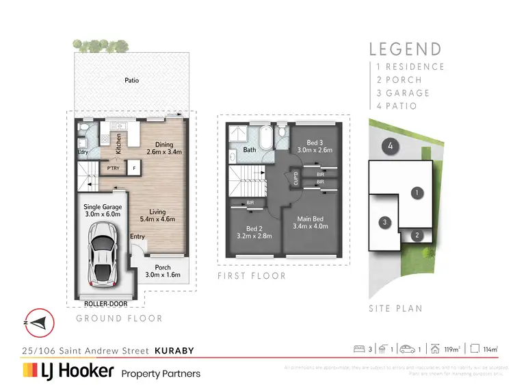 Floorplan of Homely townhouse listing, 25/106 Saint Andrew Street, Kuraby QLD 4112