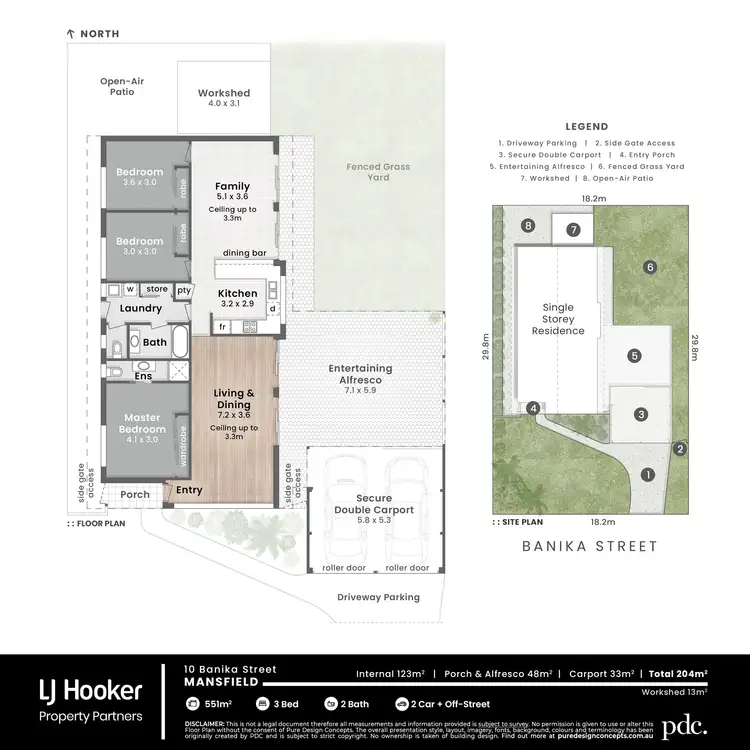 Floorplan of Homely house listing, 10 Banika Street, Mansfield QLD 4122