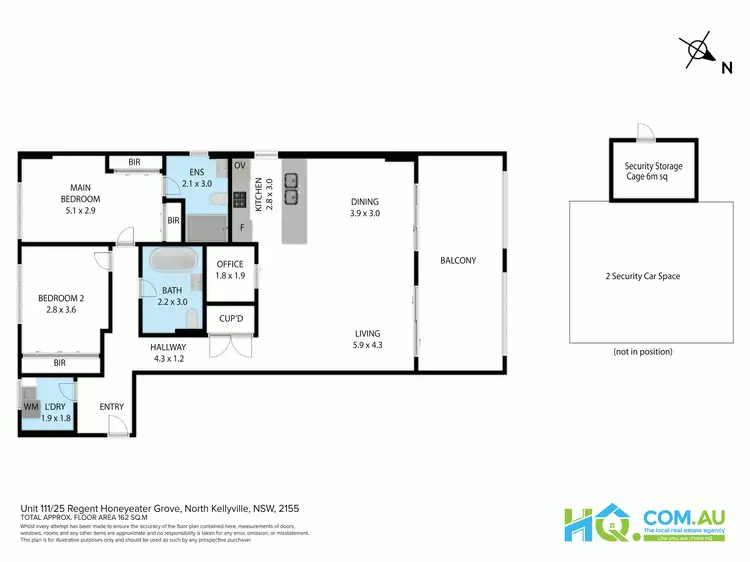 Floorplan of Homely apartment listing, 111/25 Regent Honeyeater Grove, North Kellyville NSW 2155
