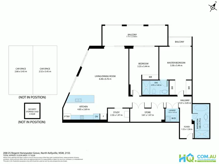 Floorplan of Homely apartment listing, 208/25 Regent Honeyeater Grove, North Kellyville NSW 2155