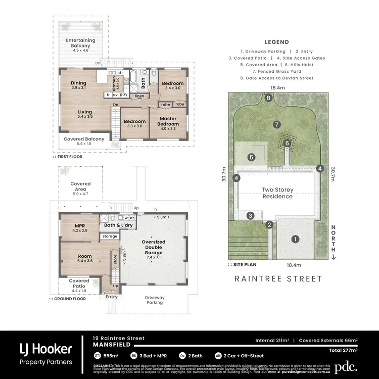 Floorplan of Homely house listing, 19 Raintree Street, Mansfield QLD 4122