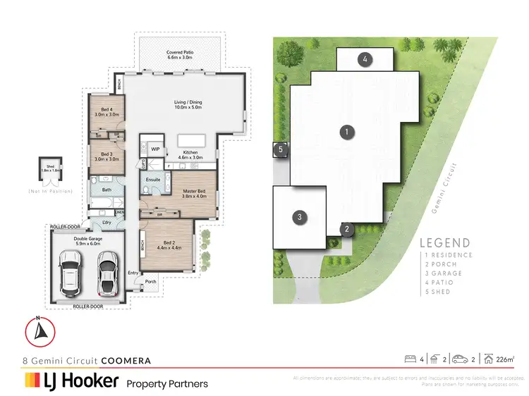Floorplan of Homely house listing, 8 Gemini Circuit, Coomera QLD 4209