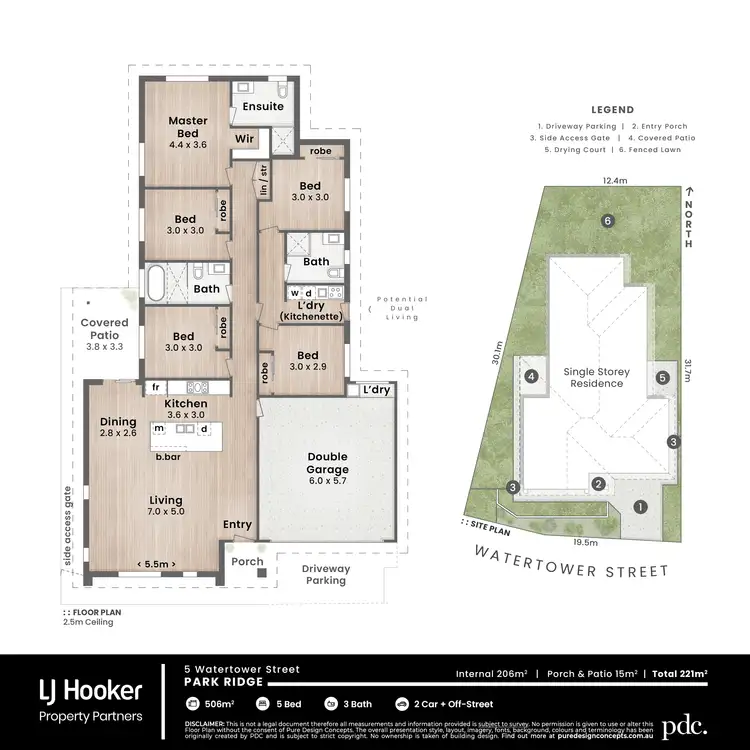 Floorplan of Homely house listing, 5 Watertower Street, Park Ridge QLD 4125
