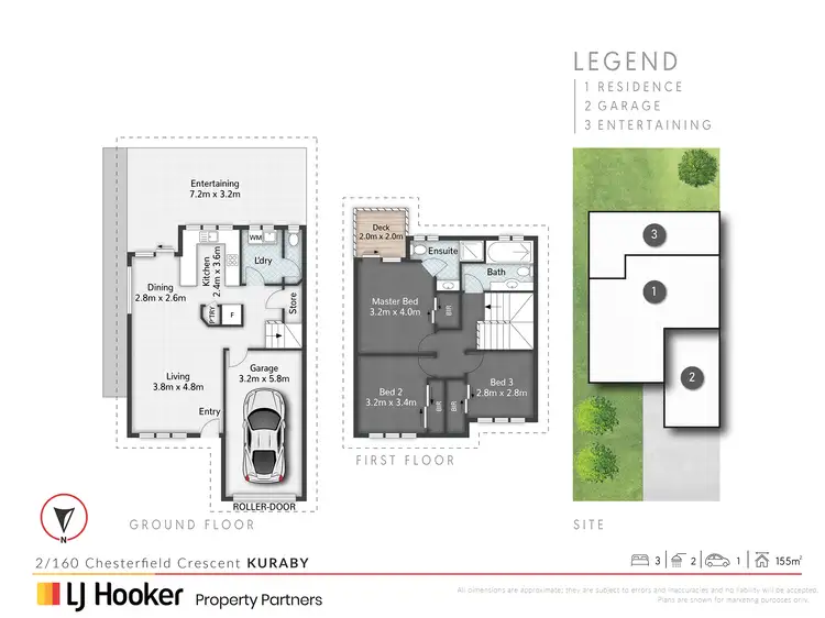Floorplan of Homely townhouse listing, 2/160 Chesterfield Crescent, Kuraby QLD 4112