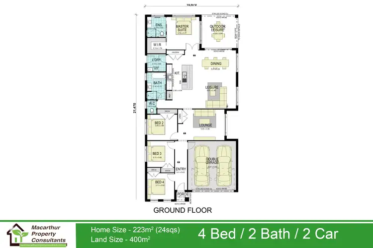 Floorplan of Homely house listing, Lot 1180 Stage 1B, Gilead NSW 2560