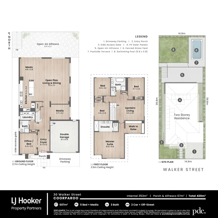 Floorplan of Homely house listing, 30 Walker Street, Coorparoo QLD 4151