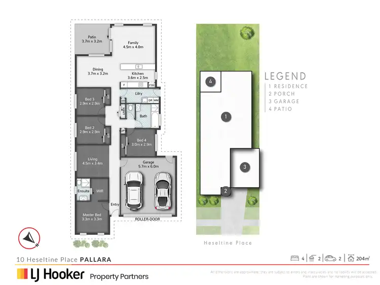 Floorplan of Homely house listing, 10 Heseltine Place, Pallara QLD 4110