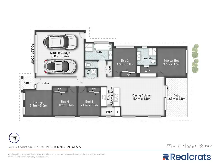 Floorplan of Homely house listing, 60 Atherton Drive, Redbank Plains QLD 4301