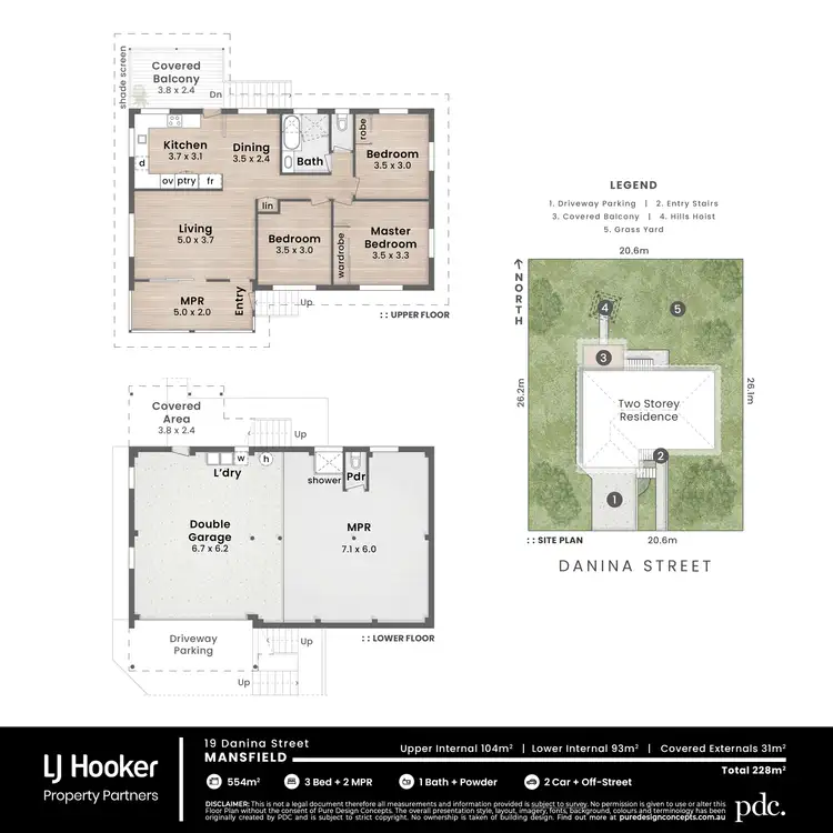 Floorplan of Homely house listing, 19 Danina Street, Mansfield QLD 4122