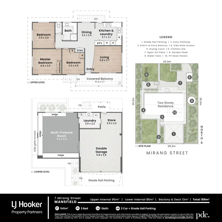 Floorplan of Homely house listing, 7 Mirang Street, Mansfield QLD 4122