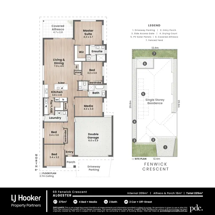 Floorplan of Homely house listing, 69 Fenwick Crescent, Algester QLD 4115
