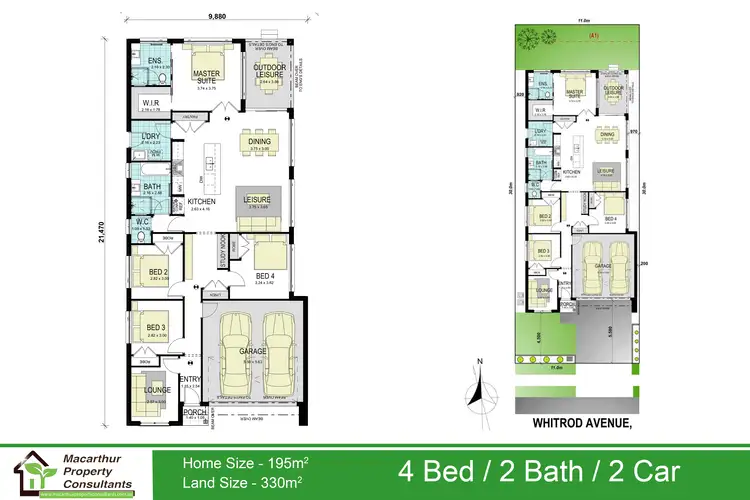 Floorplan of Homely house listing, 4 Whitrod Avenue, Oran Park NSW 2570