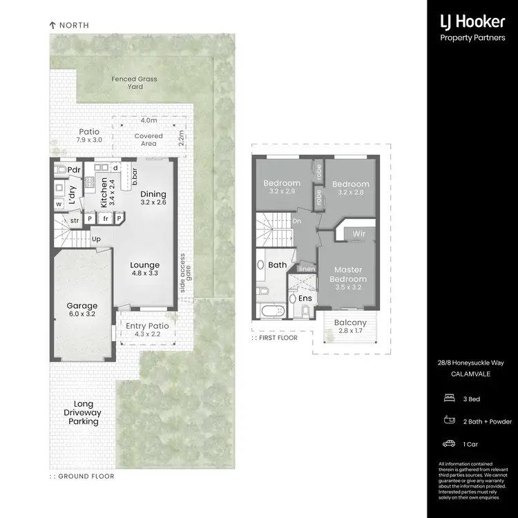 Floorplan of Homely townhouse listing, 28/8 Honeysuckle Way, Calamvale QLD 4116