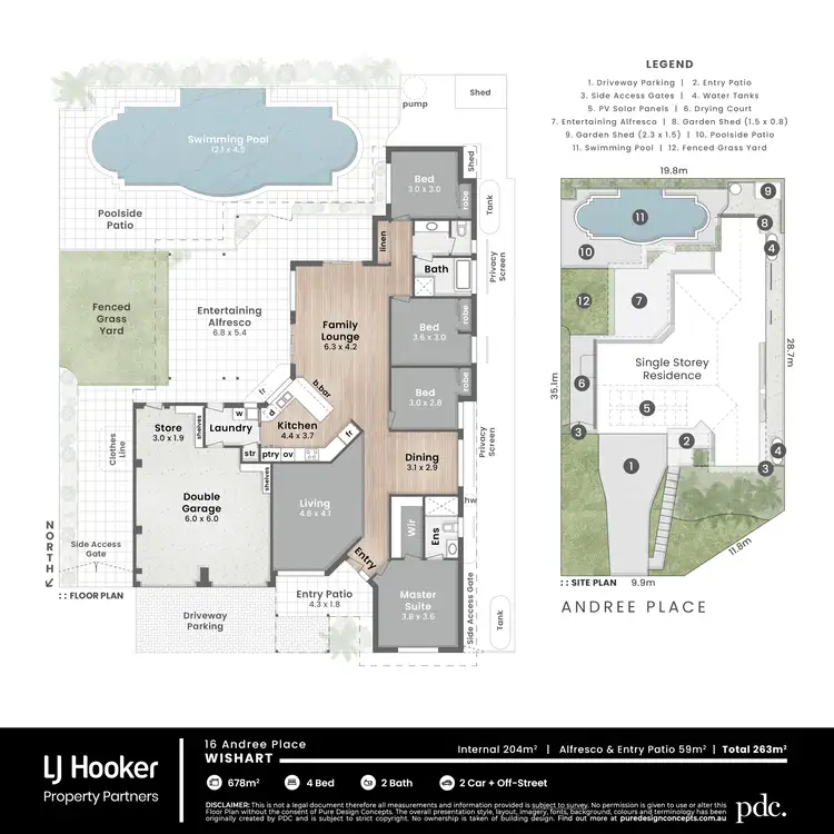 Floorplan of Homely house listing, 16 Andree Place, Wishart QLD 4122