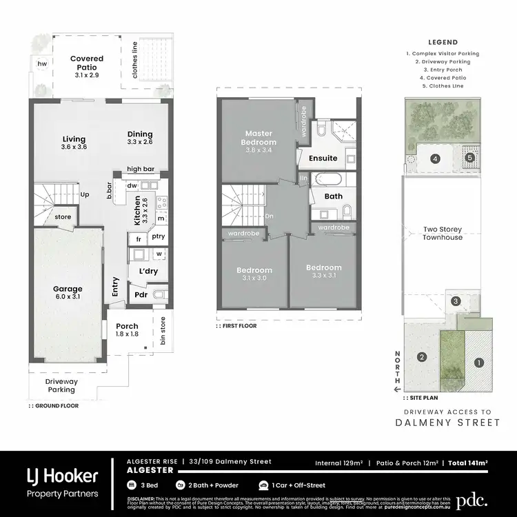 Floorplan of Homely townhouse listing, 33/109 Dalmeny Street, Algester QLD 4115