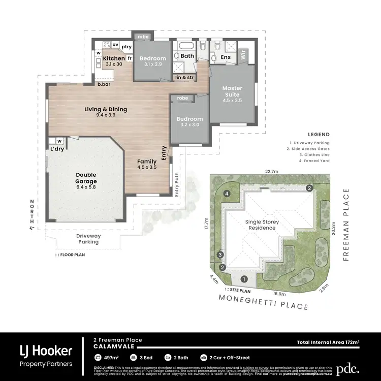 Floorplan of Homely house listing, 2 Freeman Place, Calamvale QLD 4116