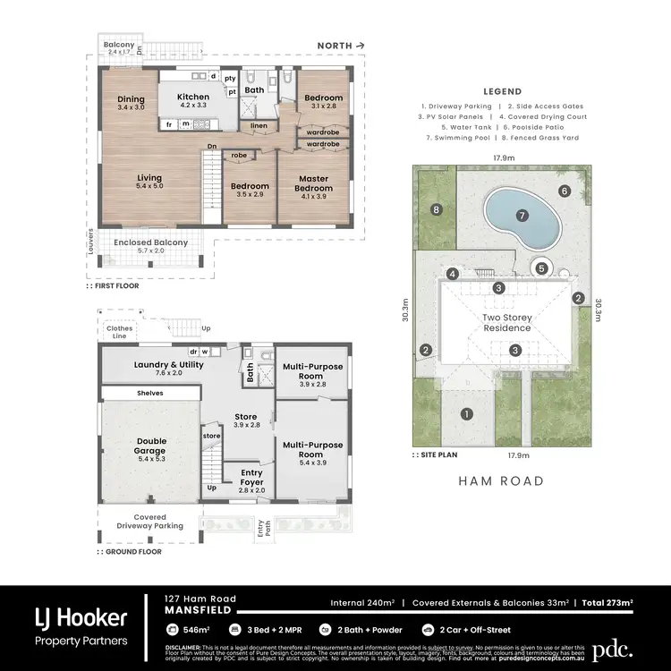 Floorplan of Homely house listing, 127 Ham Road, Mansfield QLD 4122
