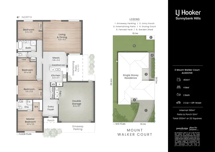 Floorplan of Homely house listing, 2 Mount Walker Court, Algester QLD 4115