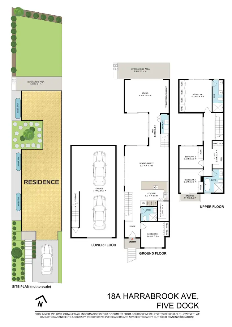 Floorplan of Homely house listing, 18A Harrabrook Avenue, Five Dock NSW 2046