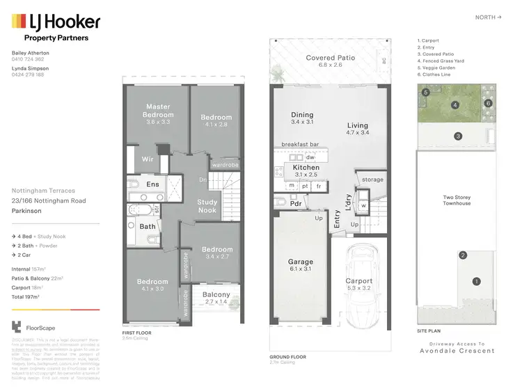 Floorplan of Homely townhouse listing, 23/166 Nottingham Road, Parkinson QLD 4115