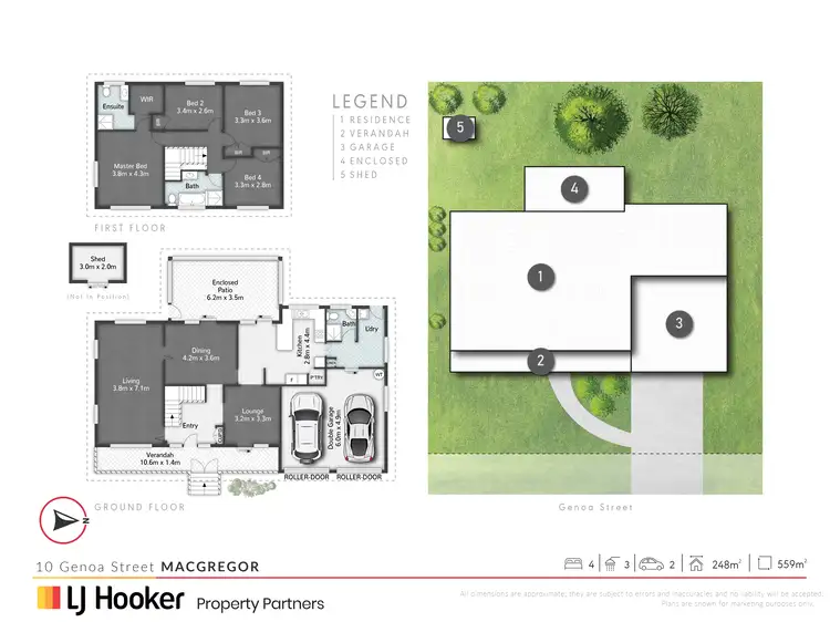 Floorplan of Homely house listing, 10 Genoa Street, Macgregor QLD 4109
