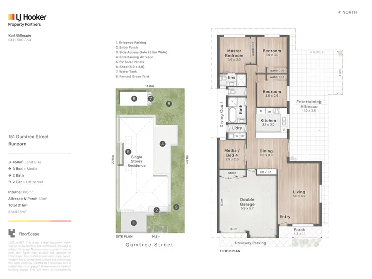 Floorplan of Homely house listing, 151 Gumtree Street, Runcorn QLD 4113