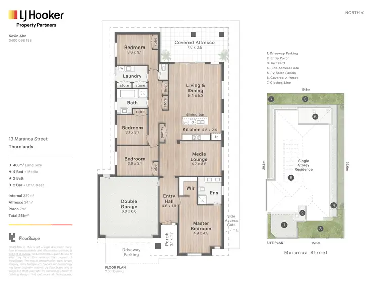 Floorplan of Homely house listing, 13 Maranoa Street, Thornlands QLD 4164